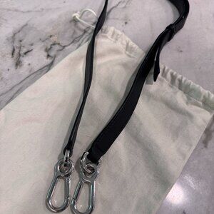 Loewe black calfskin  leather replacement handbag strap